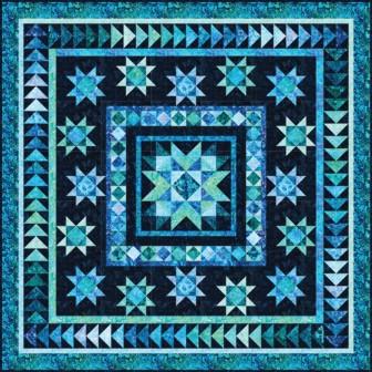 free quilt pattern - Gazebo Medallion Quilt by Elise Lea for Robert Kaufman Fabrics