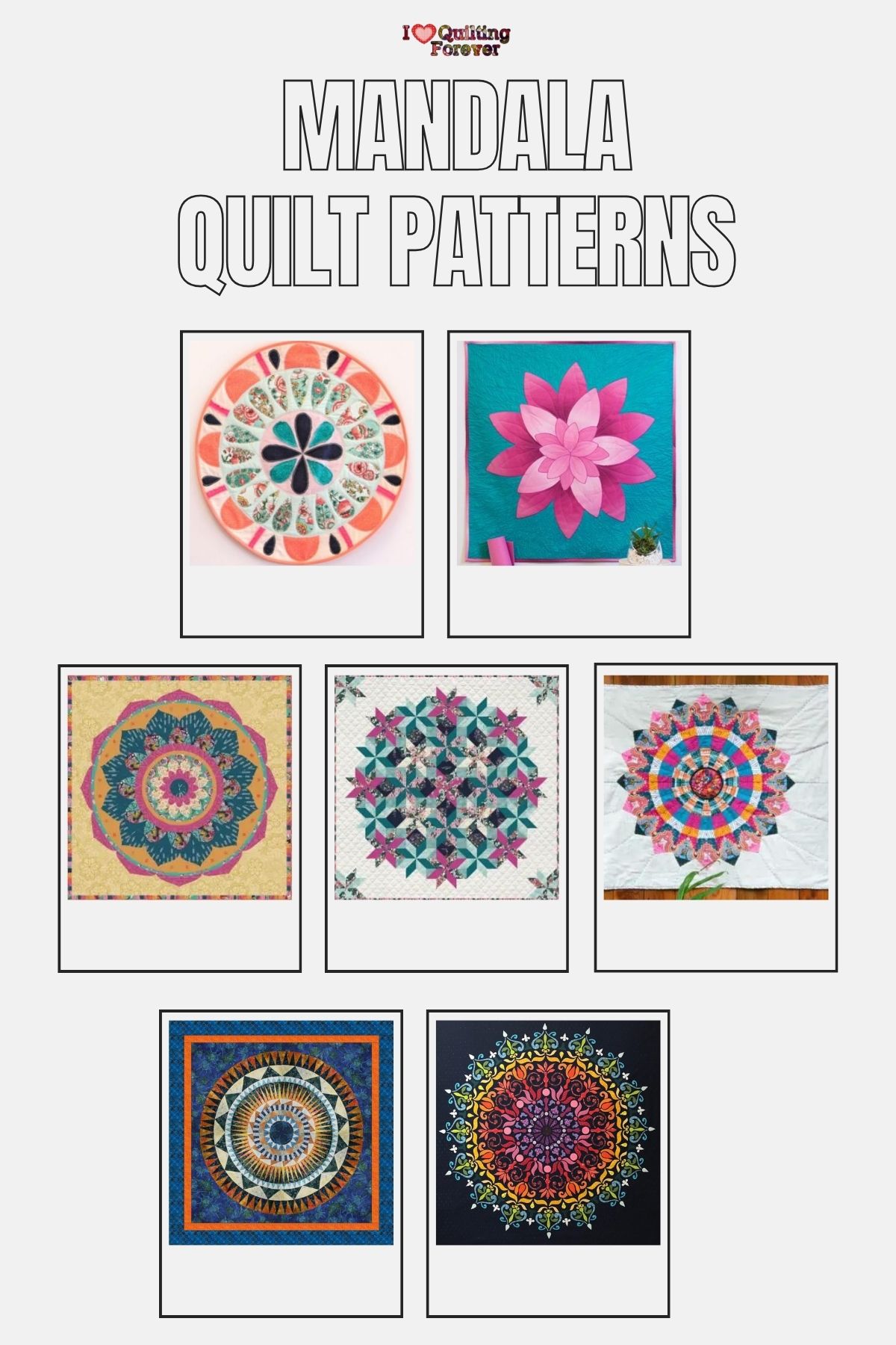 Top 6 Free Mandala Quilt Patterns (+7 Bonus Patterns For Sale) I Love