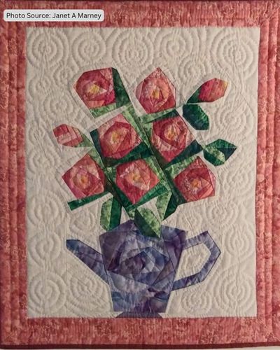 Rose Quilt Pattern Idea from Janet A Marney
