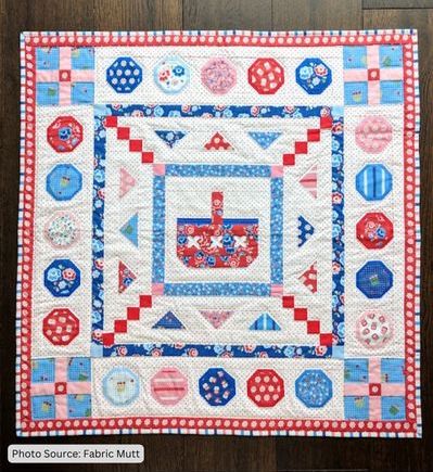 Shortcake Picnic Medallion Quilt - free quilt pattern