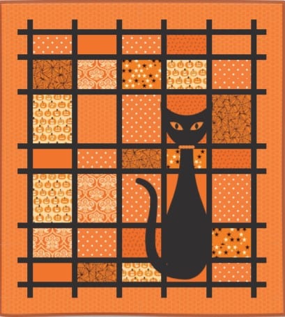 That Cat Halloween Quilt - Free Quilt Pattern