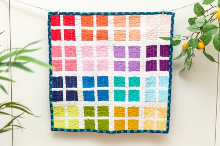 Free Quilt Pattern - Window Pane Mini Quilt by Shelly for Diary of a Quilter