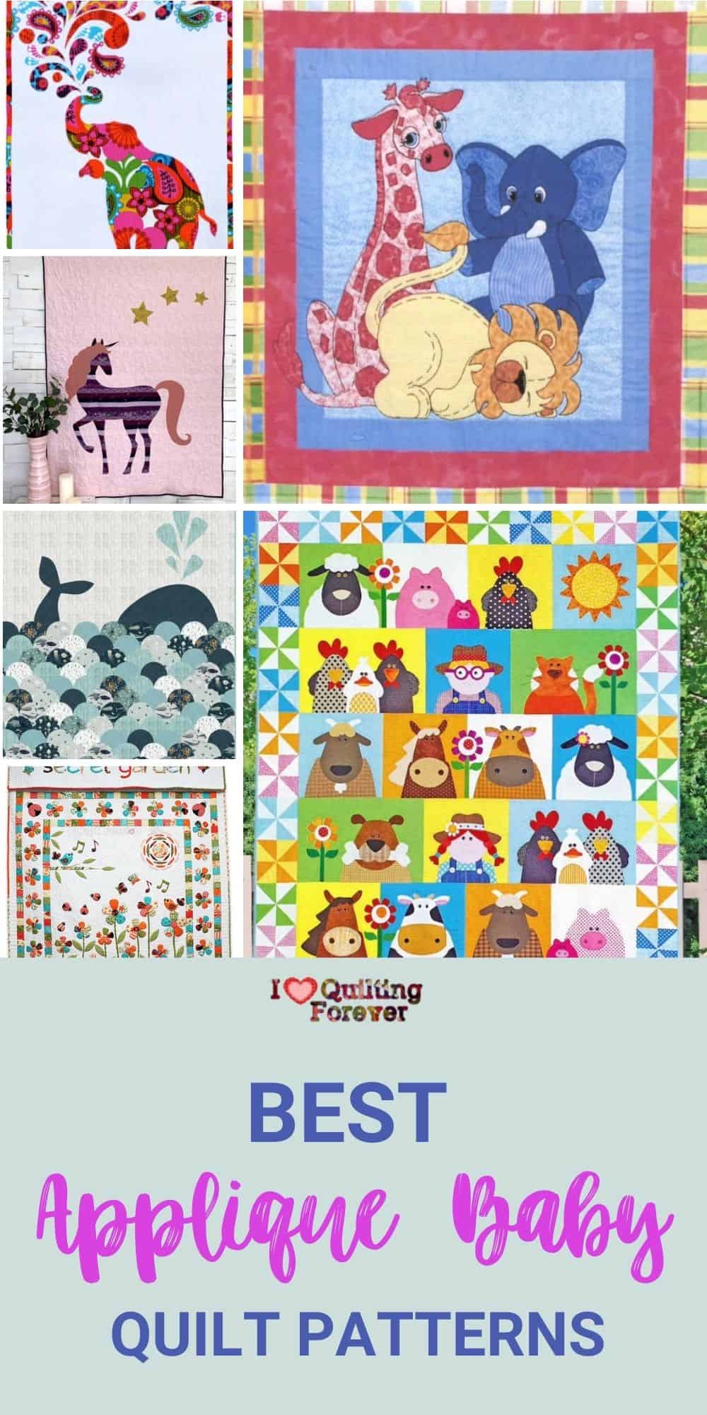 6 Best Applique Baby Quilt Pattern I Love Quilting Forever