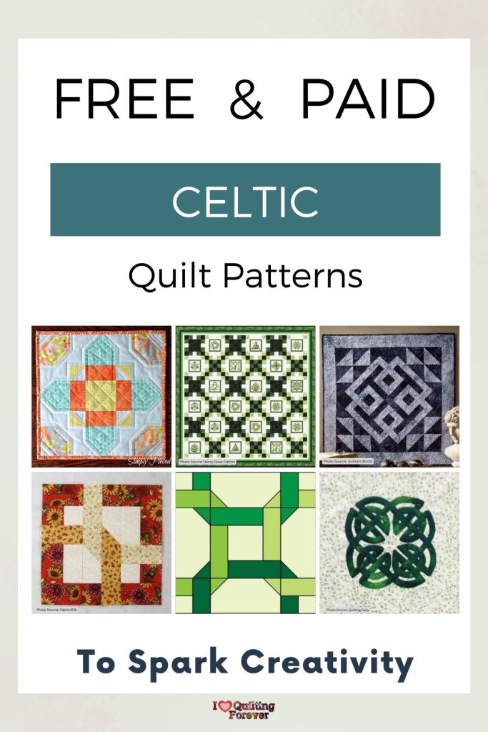 Celtic Quilt Patterns roundup ILQF Pinterest