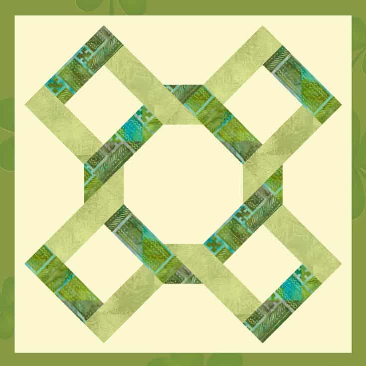 Celtic Twist Quilt Block by Monica Curry
