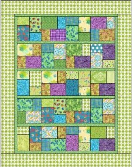 Free Quilt Pattern Double Slice Layer Cake by Mary Ann Altendorf