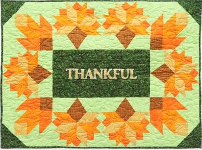 GO! Be Thankful Table Topper - Free Quilt Pattern