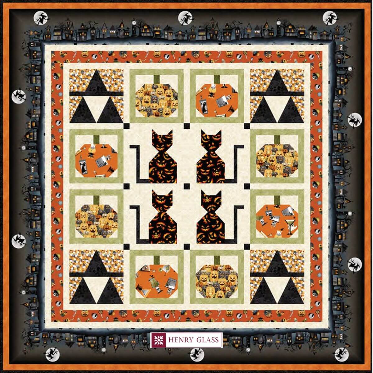Halloween Ball Quilt Pattern -- free quilt pattern