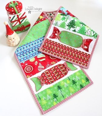 Christmas Cracker Table Runner Quilt - Free Quilt Pattern