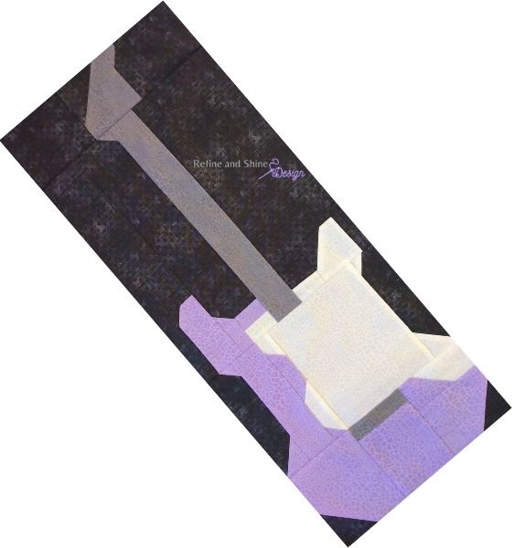 Electric Guitar Quilt Block Pattern - etsy