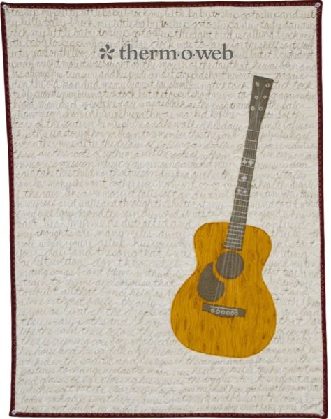 Guitar Applique - free quilt pattern
