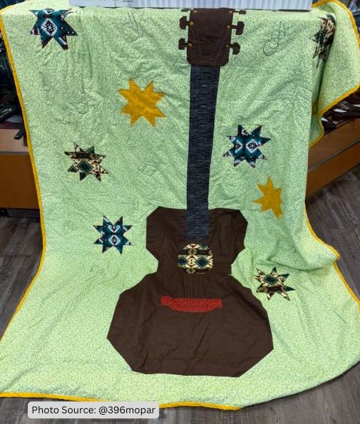 Guitar Quilt Idea from 396mopar