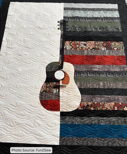 Guitar Quilt Idea from Fun2Sew