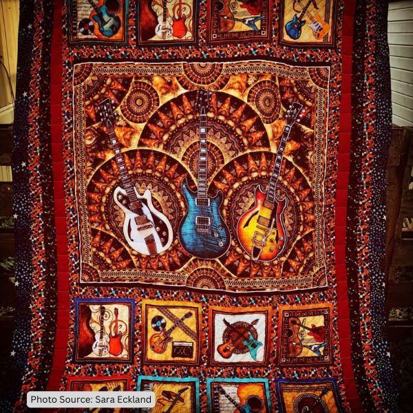 Guitar Quilt Idea from Sara Eckland
