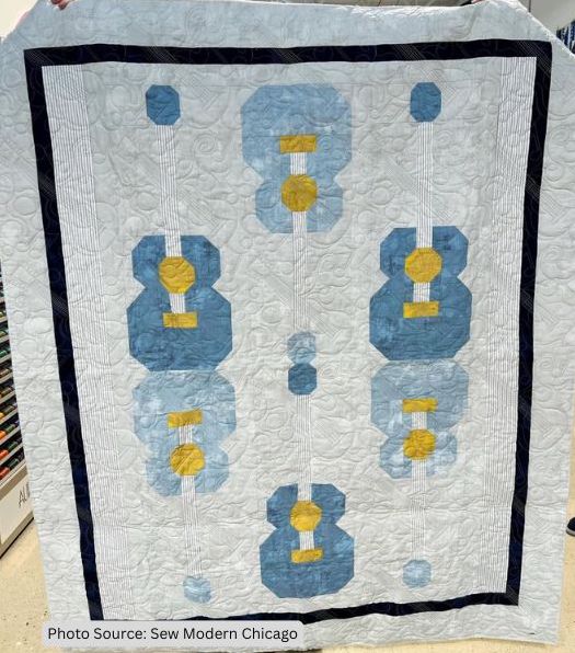 Guitar Quilt Idea from Sew Modern Chicago