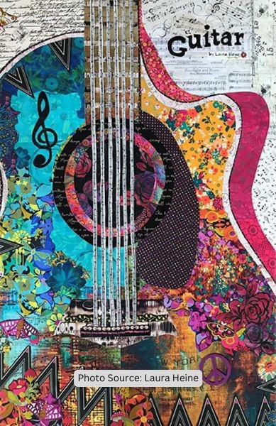 Guitar Quilt Pattern - etsy