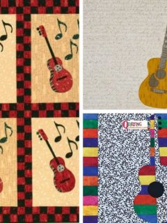 Guitar Quilt Patterns Roundup Featured Cover