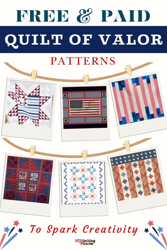 Quilt Of Valor Quilt Patterns Roundup 3 ILQF Pinterest