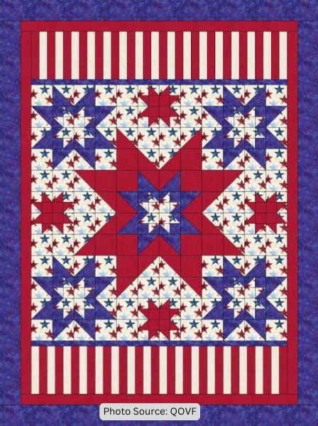 Rays All American Stars and Stripes Quilt Pattern - free