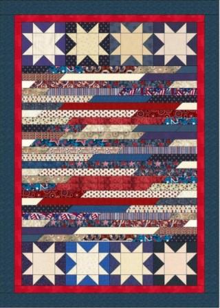 Scrap Strips and Stars #1 - Free Quilt Pattern