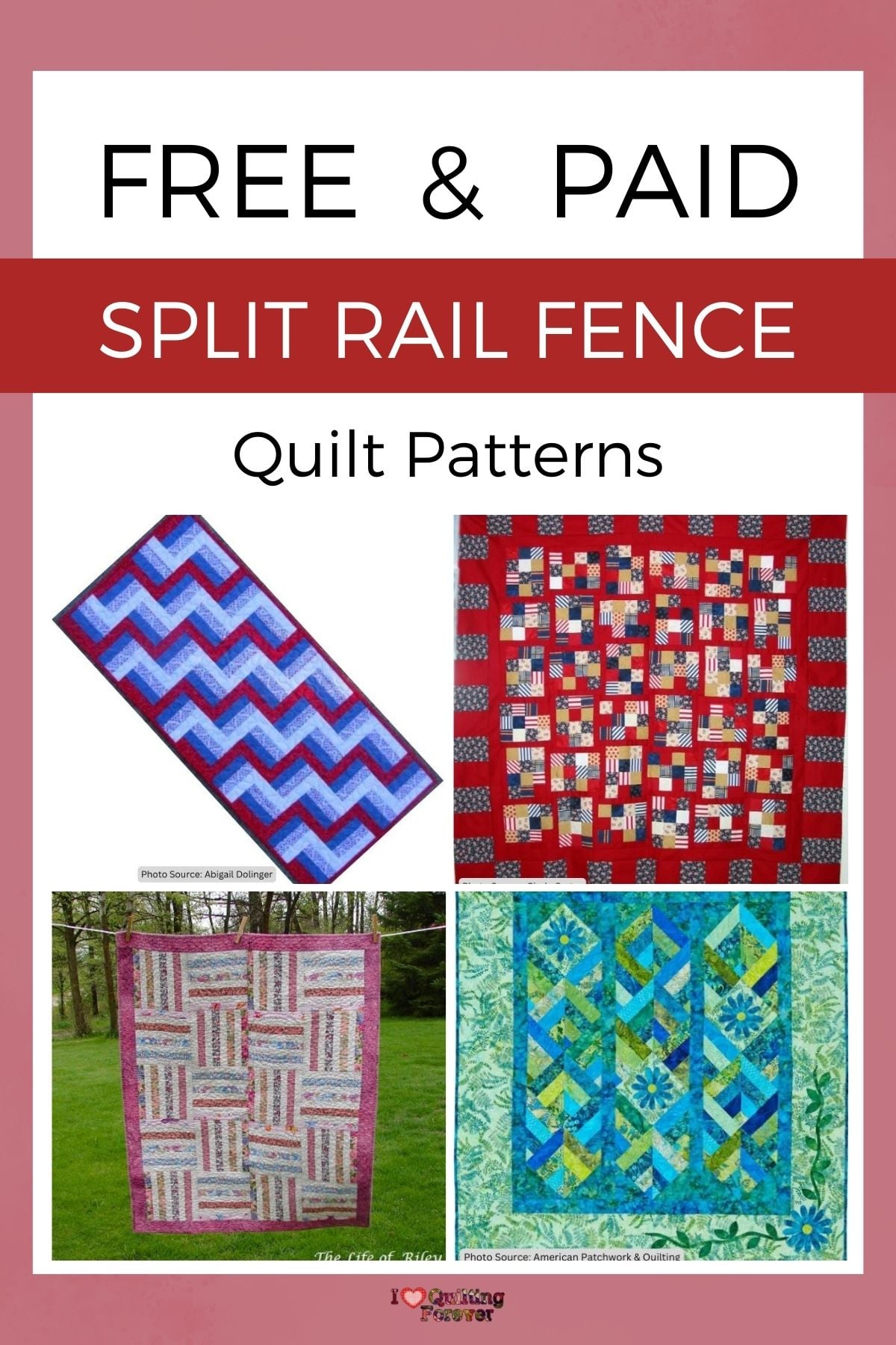 Top 4 Free Best Split Rail Fence Quilt Patterns (+6 Bonus Patterns For ...
