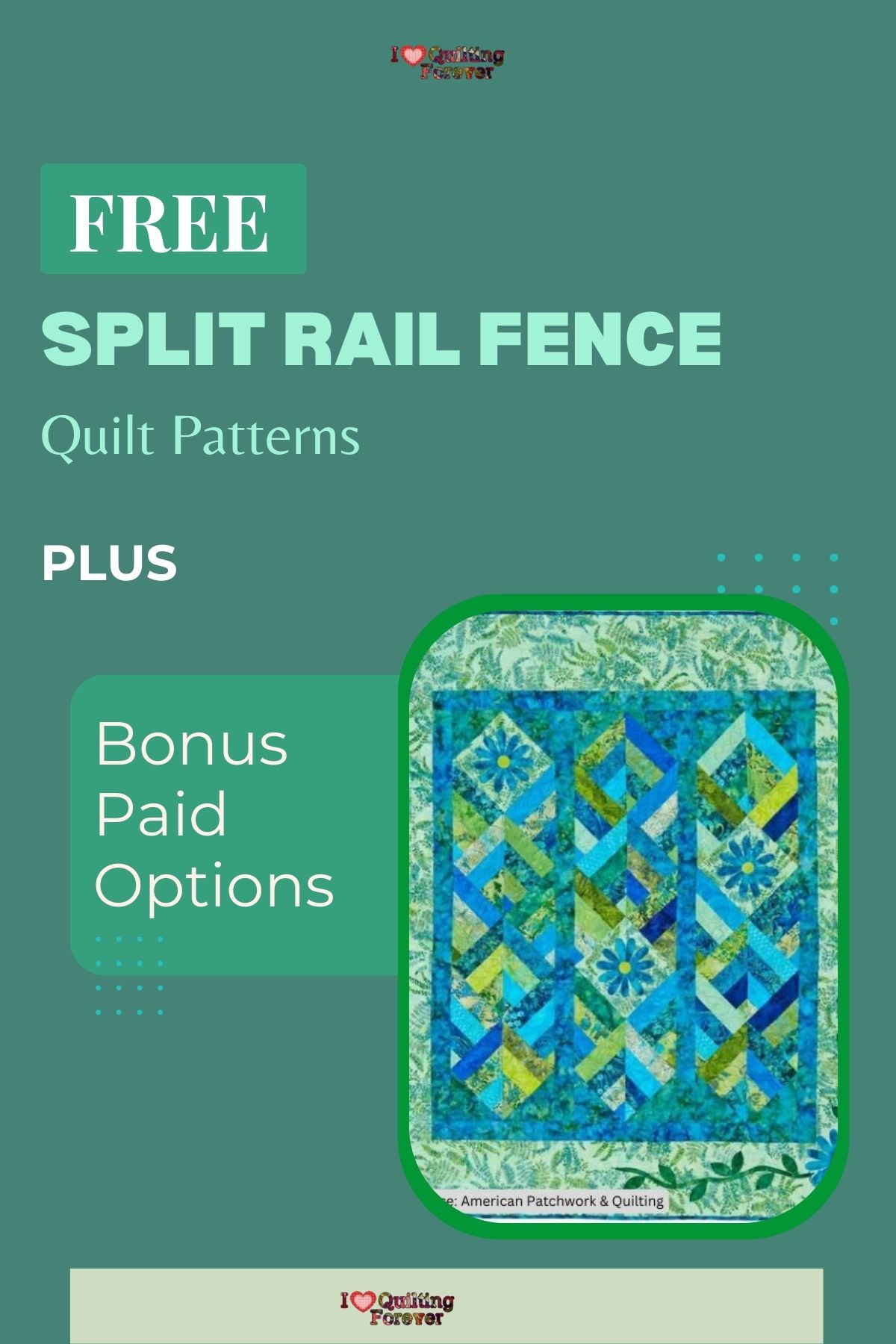Top 4 Free Best Split Rail Fence Quilt Patterns (+6 Bonus Patterns For ...