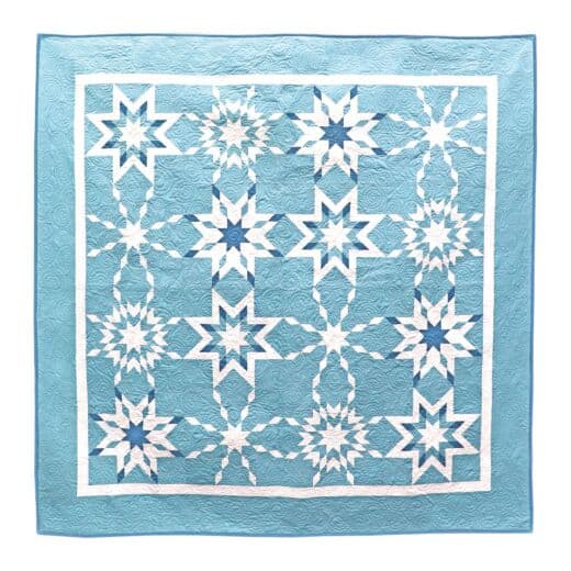 Free Quilt Pattern -  GO! Latin Stars Throw Quilt by Amanda Harward of Larkspur Quilts for AccuQuilt