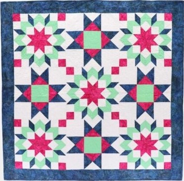 Free Quilt Pattern - GO! Ohio Fireworks Throw Quilt by Amanda Harward from Larkspur Quilts for AccuQuilt