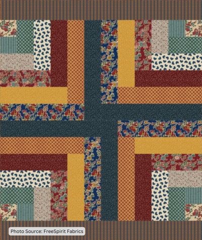 Carole’s Log Cabin Quilt - free quilt pattern