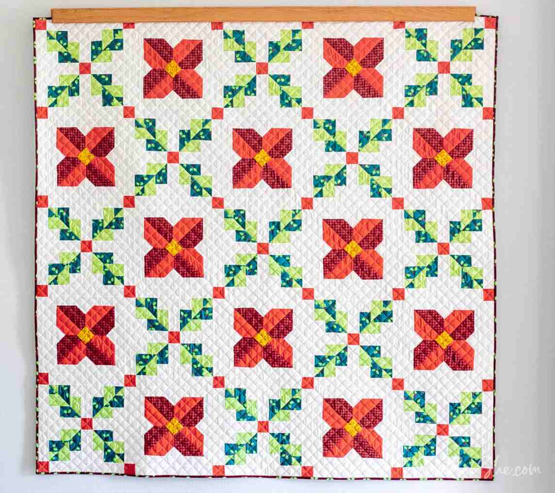 Christmas Irish Chain Quilt - Free Quilt Pattern