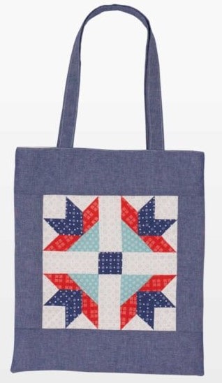 GO! Goose Tracks Tote Bag - Free Quilt Pattern