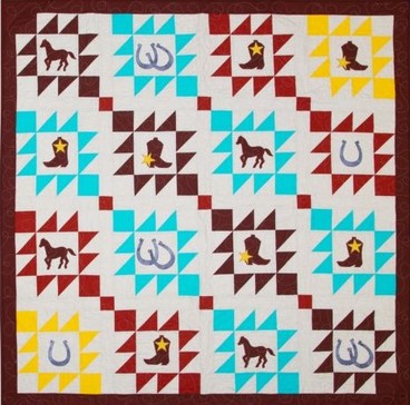 free quilt pattern - GO! Western Dance Quilt by by Amanda Harward from Larkspur Quilts for AccuQuilt