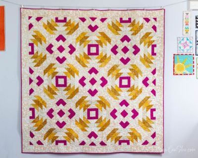 Golden Pineapple Quilt - free quilt pattern