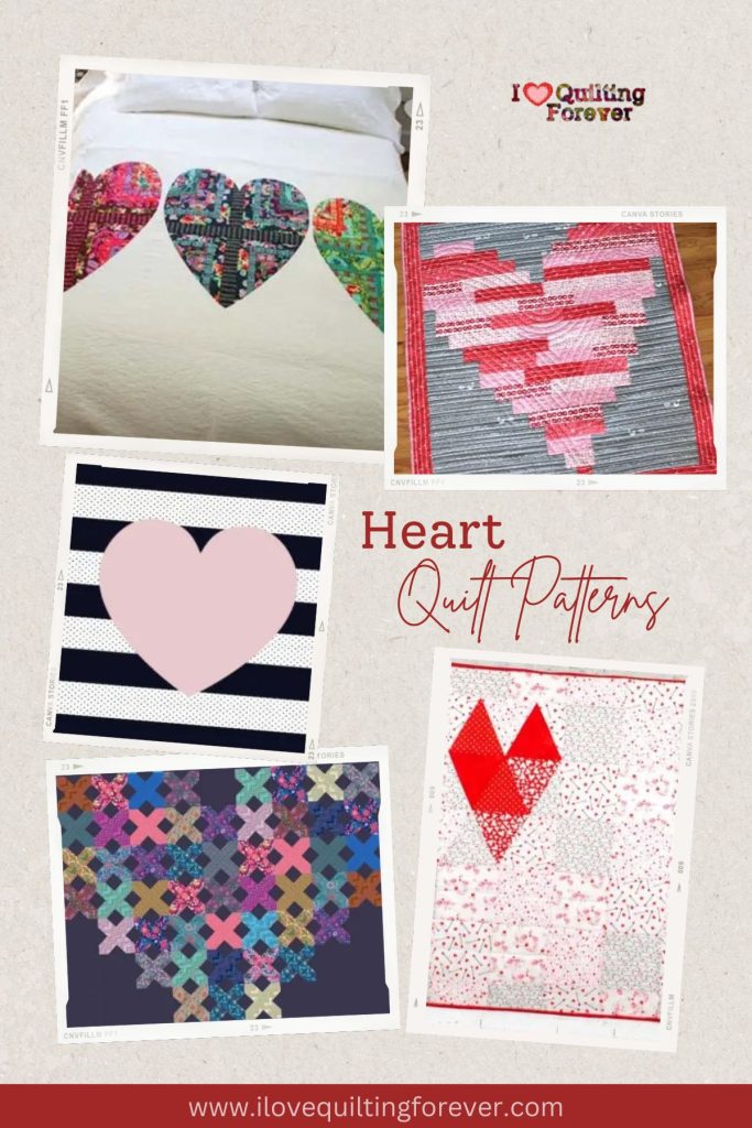 Heart Quilt Patterns Roundup  1- Pinterest - ILQF