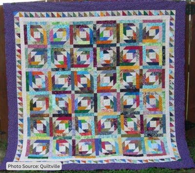 Pineapple Blossom Quilt - free quilt pattern