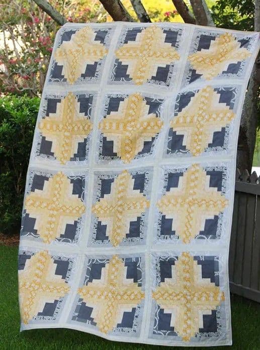 Rectangle Log Cabin Quilt - Free Quilt Pattern