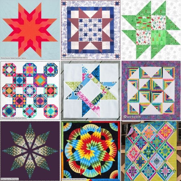 Star Quilt Patterns roundup ILQF featured cover