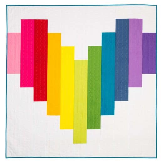 Go! Piece of My Heart Strip Quilt - free quilt pattern