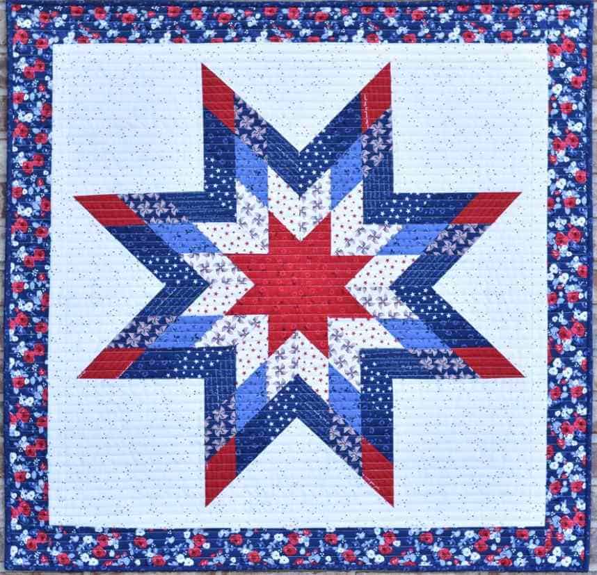 free video tutorial Lone Star Quilt Block Tutorial by Material Girl Quilts