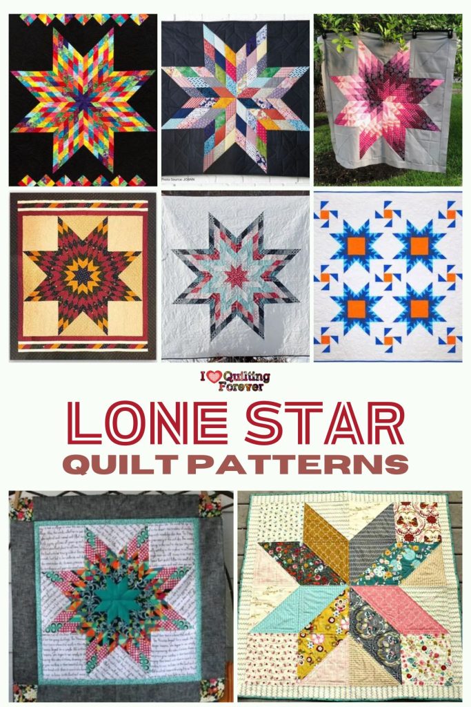 Lone Star Quilt Patterns roudup  - Pinterest ILQF