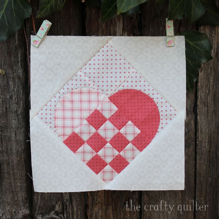 Woven Heart Block - Free Quilt Block Pattern