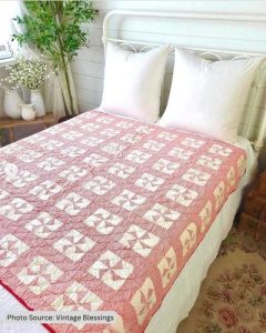 Pinwheel Quilt Pattern Idea from Vintage Blessings