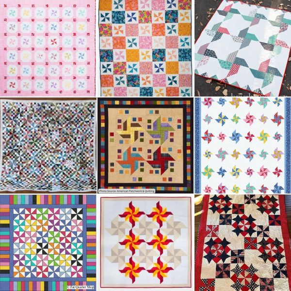 Vintage Handmade Strip Spinning Wheel Quilt Top 64 x buy 68