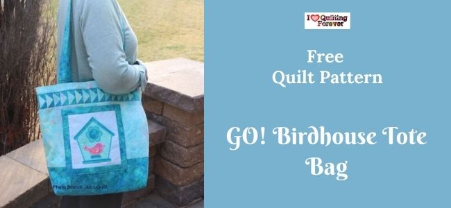 GO! Birdhouse Tote Bag Quilt - featured cover