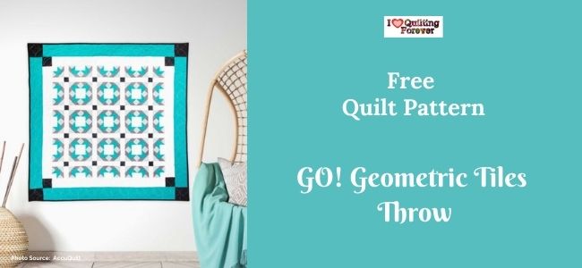 GO! Geometric Tiles Throw Quilt featured cover