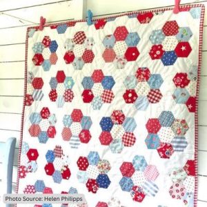 Hexagon Quilt Pattern Idea from Helen Philipps