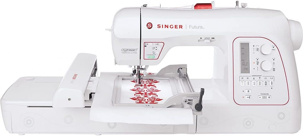 Singer Futura XL580 - Best Embroidery Machine for Hoodies & Shirts