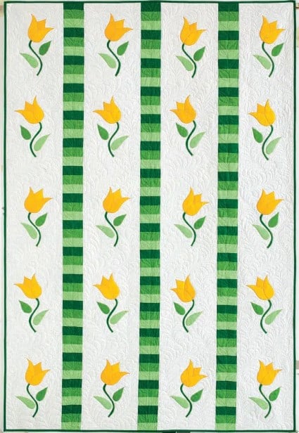 Tulip Twist Quilt - free quilt pattern