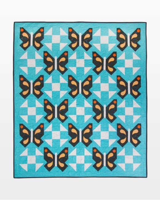 GO Fancy Wings Throw Quilt - free quilt pattern