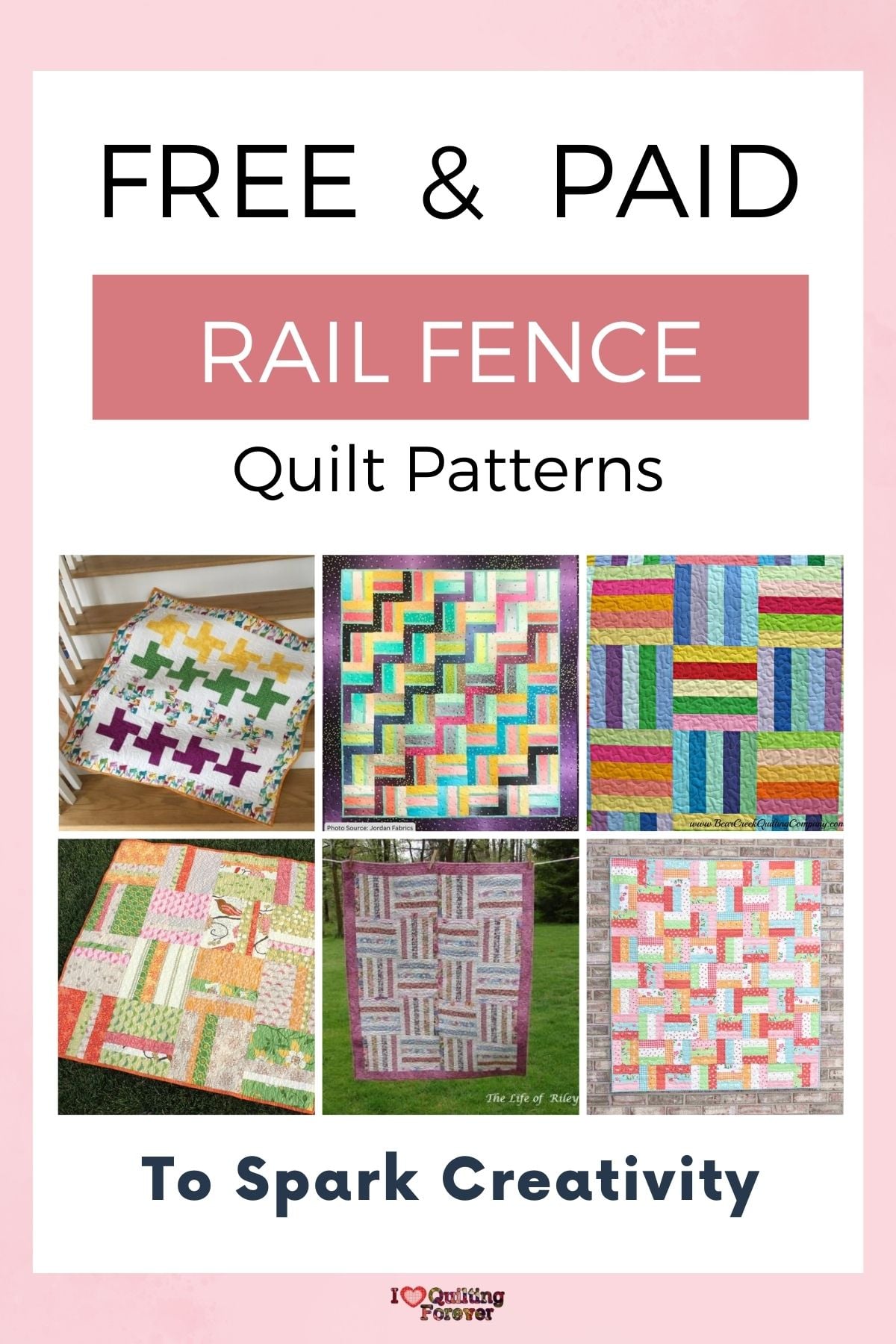 Top 15 Free Rail Fence Quilt Patterns (+9 Bonus Patterns For Sale) - I ...